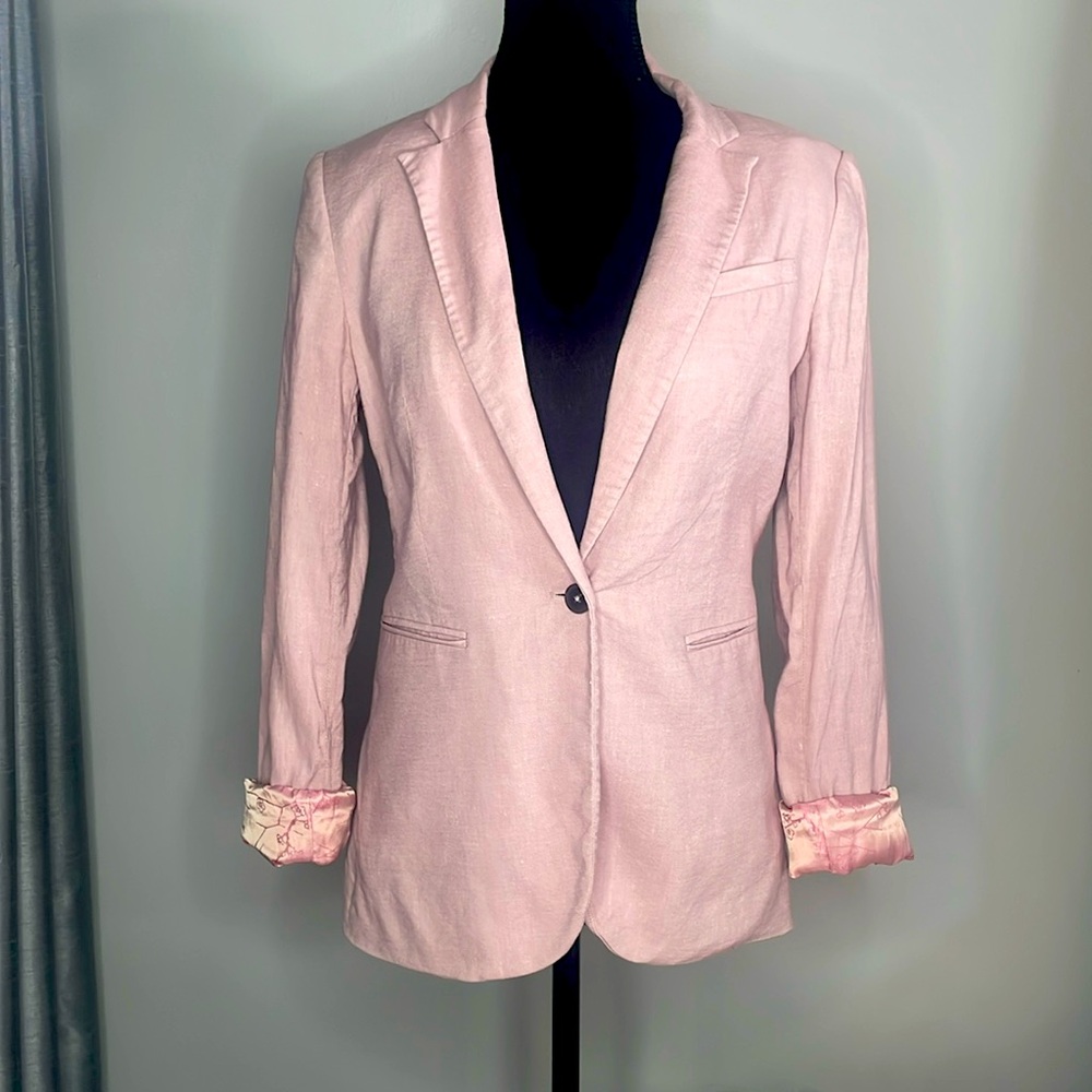 RW&CO. Blush Pink Women's Suit Jacket